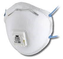 3M fijnstofmasker+ventiel 8322 FFP2 (10 stuks)